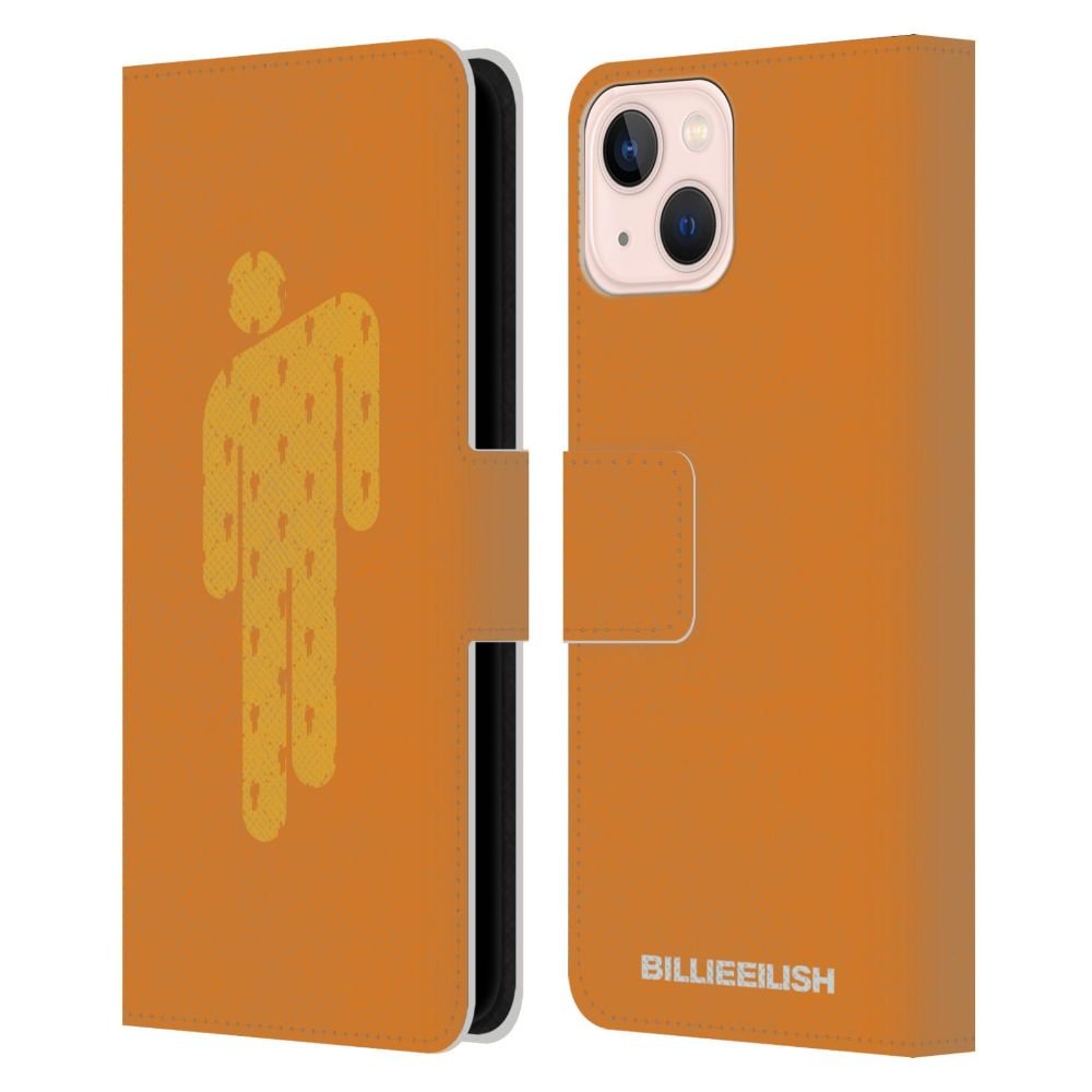 BILLIE EILISH ビリーアイリッシュ - Blohsh Orange レザー手帳型 / Apple iPhoneケース - PGS